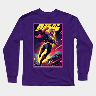 Retro Anime Comic Hero | Anime Origin | Vintage Anime Art Long Sleeve T-Shirt